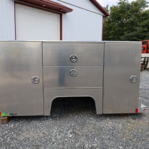 Martin 98″x110″ High Side Aluminum Service Body – Fits Dual Wheel 60″ CA Cab & Chassis