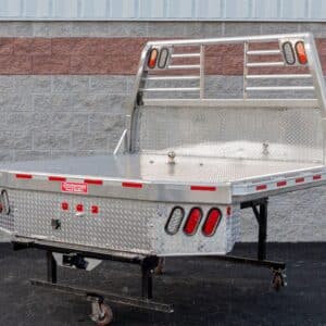 Zimmerman 84″x84″ Aluminum Flat Bed – Fits Ford 2017 & Newer Single Wheel Short Bed