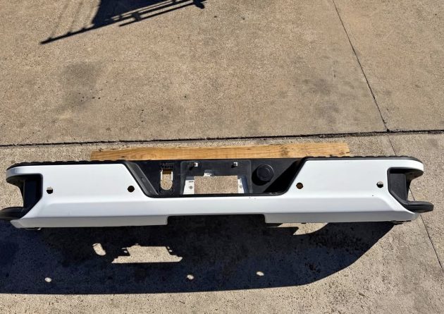 2020-2025 GMC Chevy 2500 3500 Factory Rear Painted Bumper Summit White OEM - Image 3