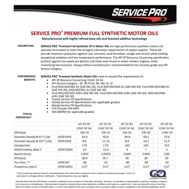 Complete Oil Change Kit — Chevy Silverado & GMC Sierra (5W-30 Synthetic + Filter + Drain Plug Gasket) - Image 6
